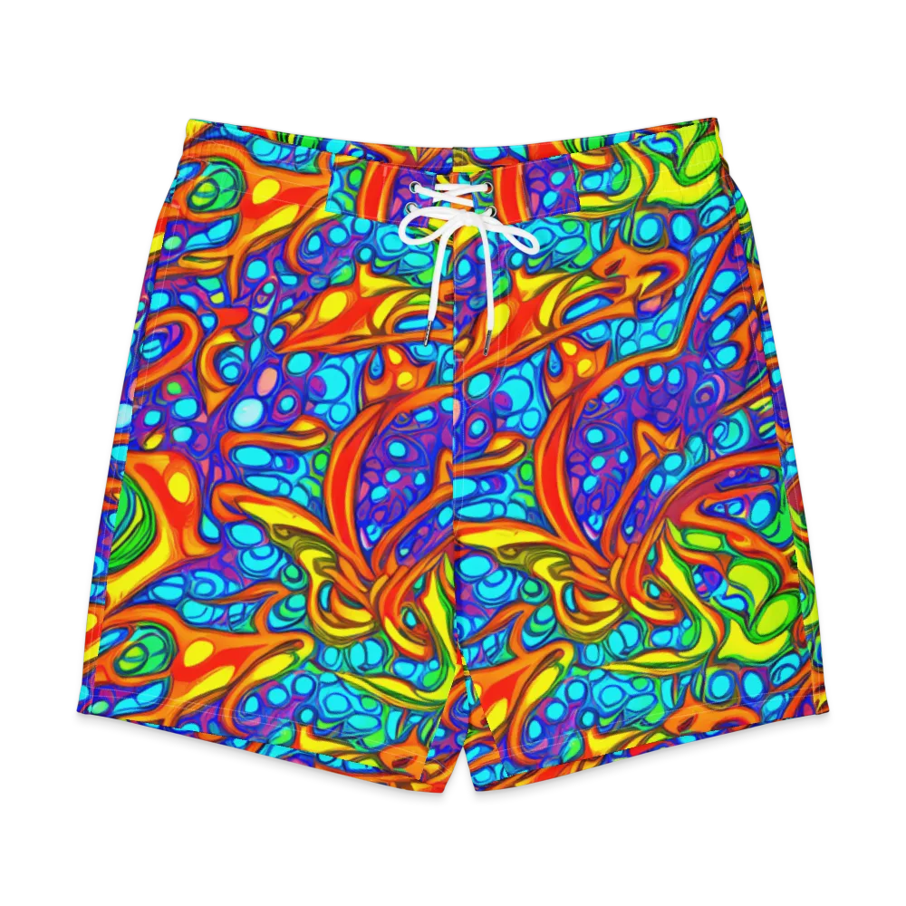 Kaleido Riptide on Men's Board Shorts — Front