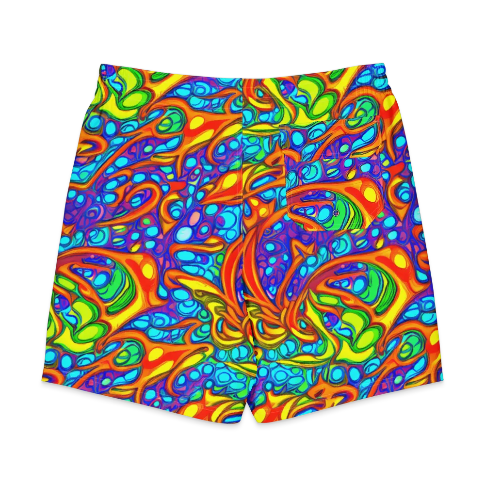 Kaleido Riptide on Men's Board Shorts — Back
