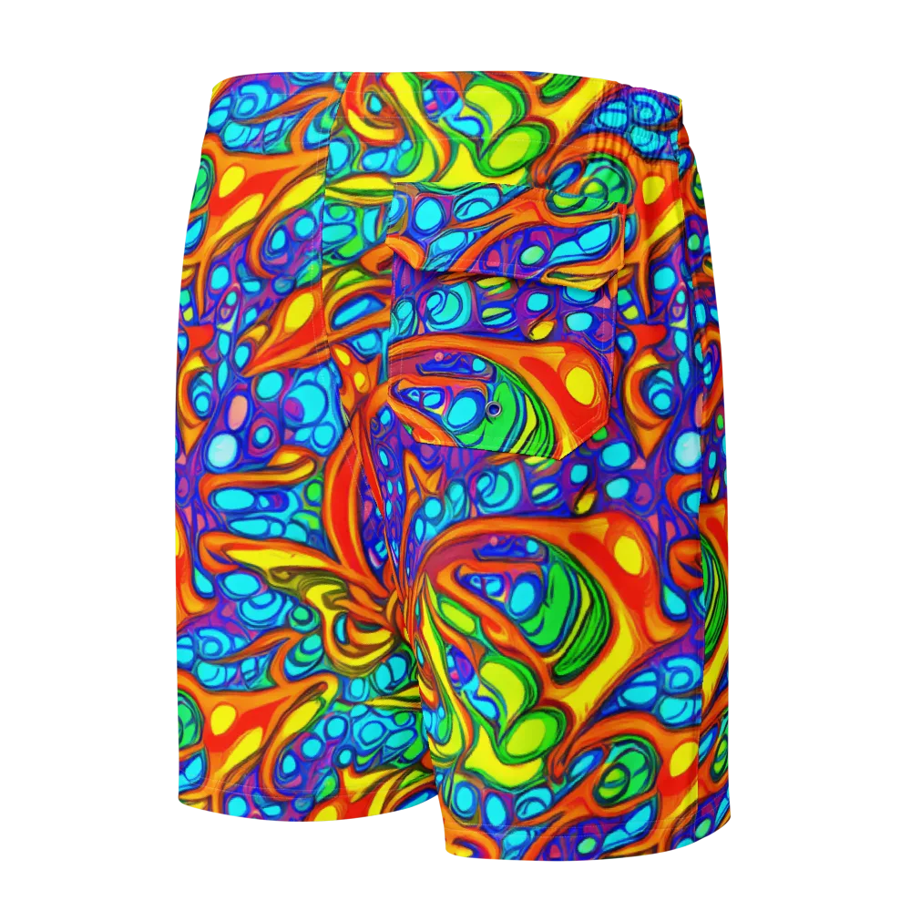 Kaleido Riptide on Men's Board Shorts — Back