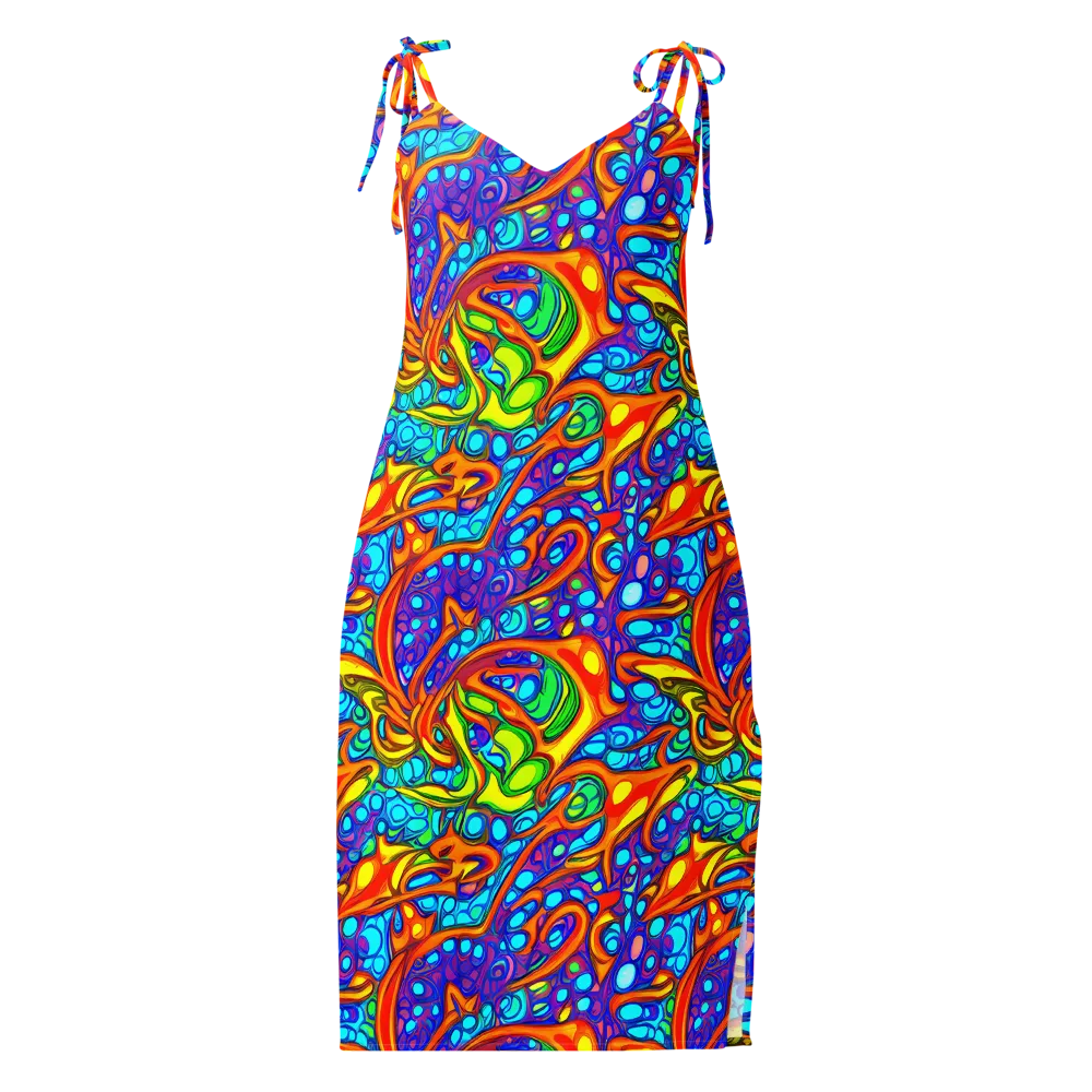 Kaleido Riptide on Slip Dress — Front