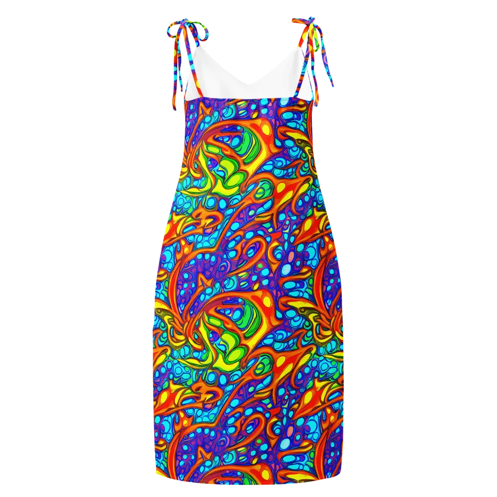 Kaleido Riptide on Slip Dress — Back