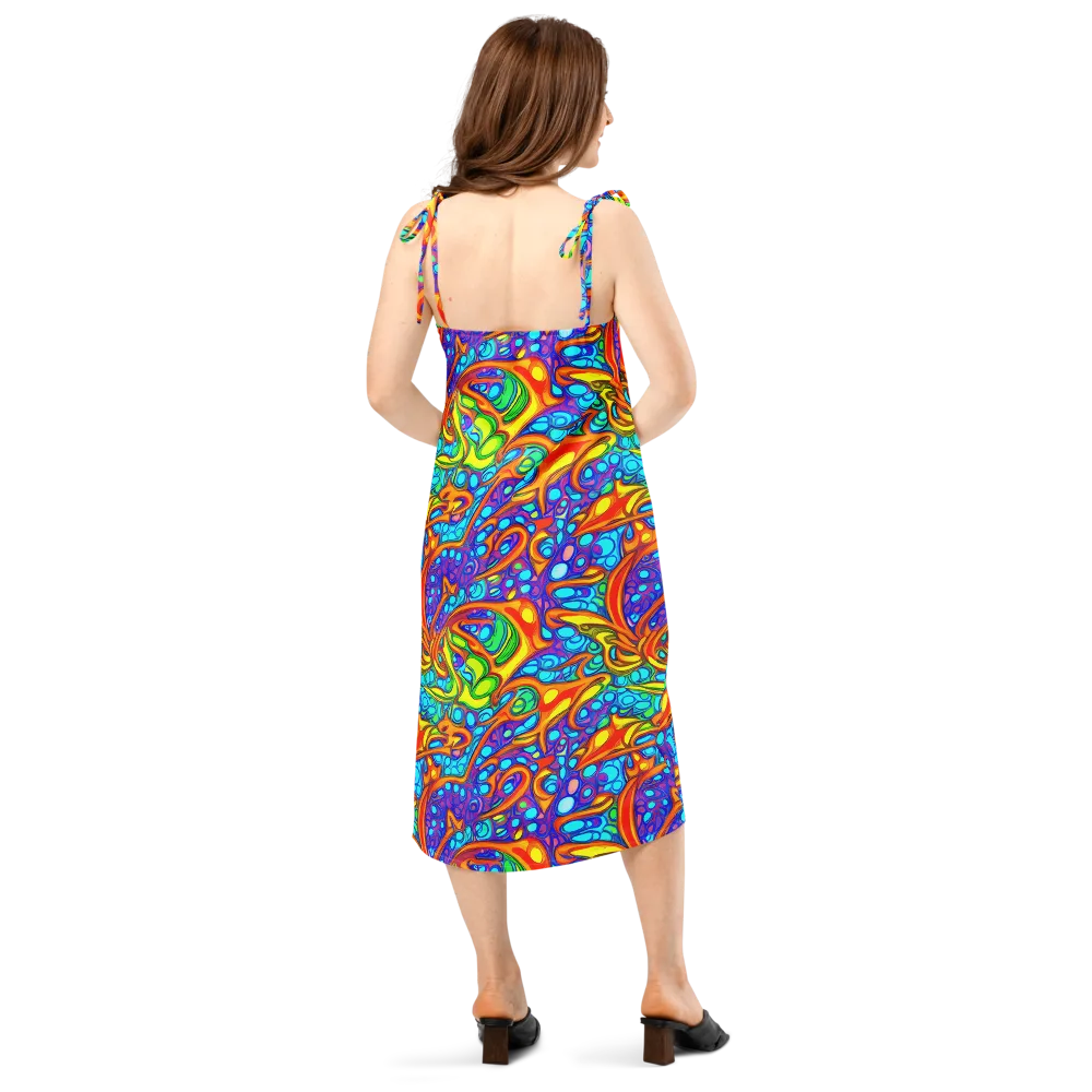 Kaleido Riptide on Slip Dress — Back