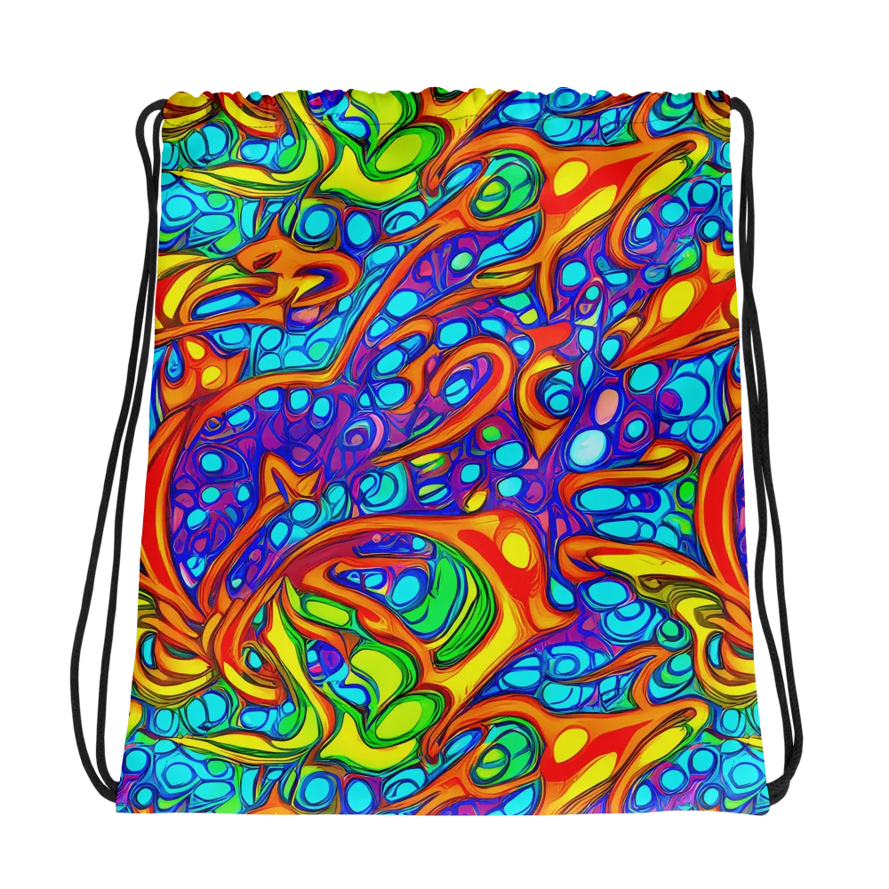 Kaleido Riptide on Drawstring Bag — Photo