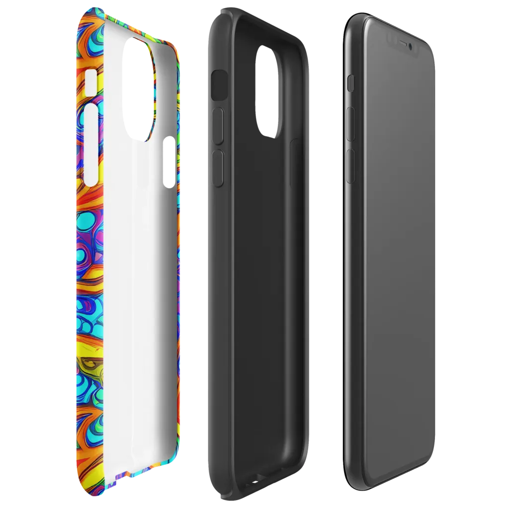 Kaleido Riptide on Tough Case for iPhone® — Right