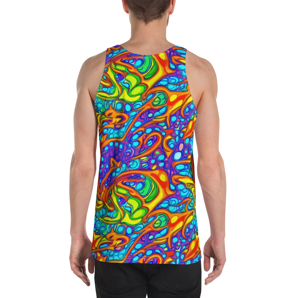 Kaleido Riptide on Men's Tank Top — Back
