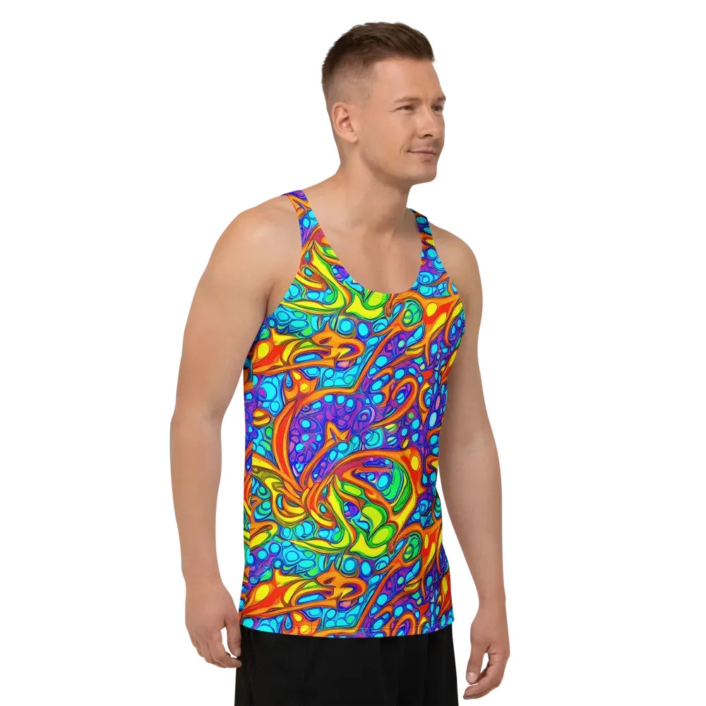 Kaleido Riptide on Men's Tank Top — Right Front