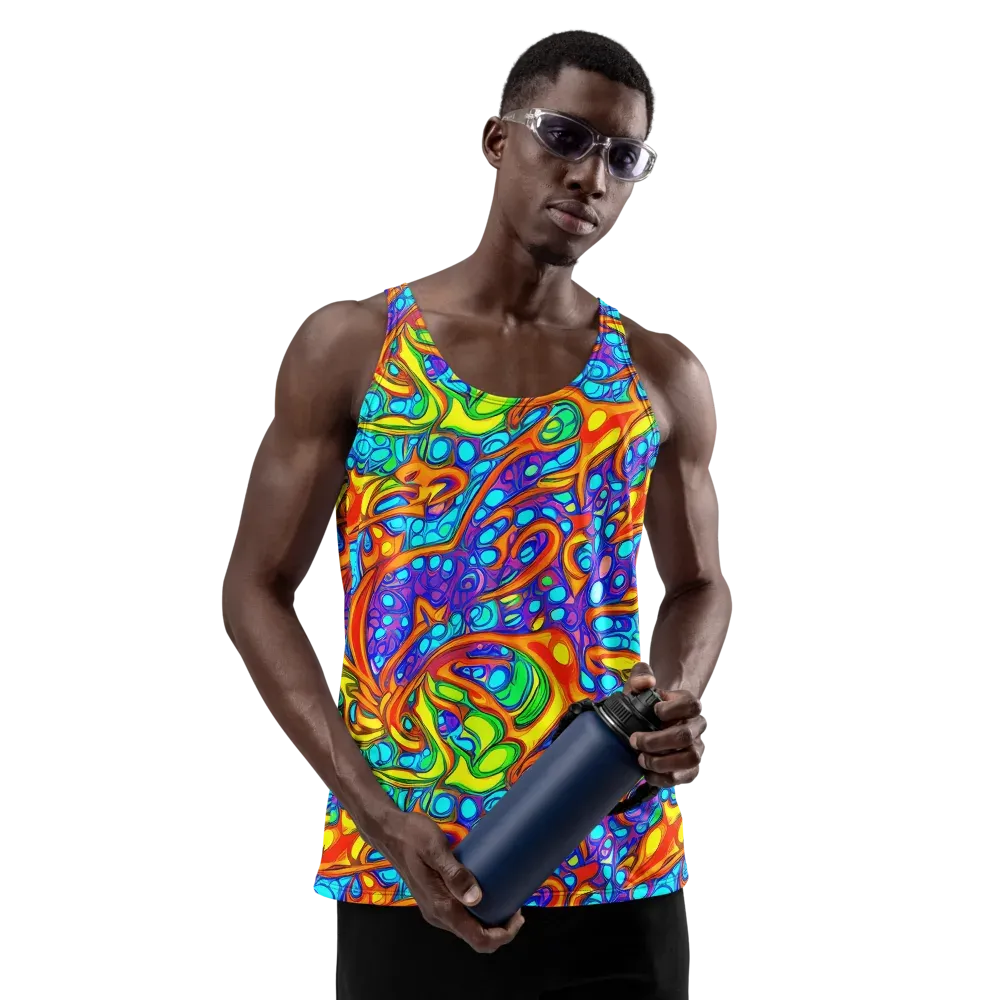 Kaleido Riptide on Men's Tank Top — Front