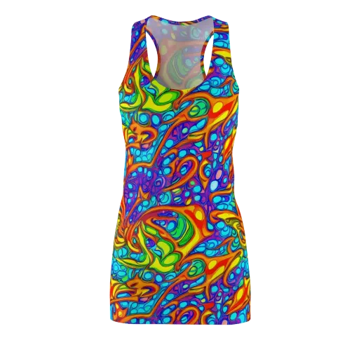 Kaleido Riptide on a Racerback Dress
