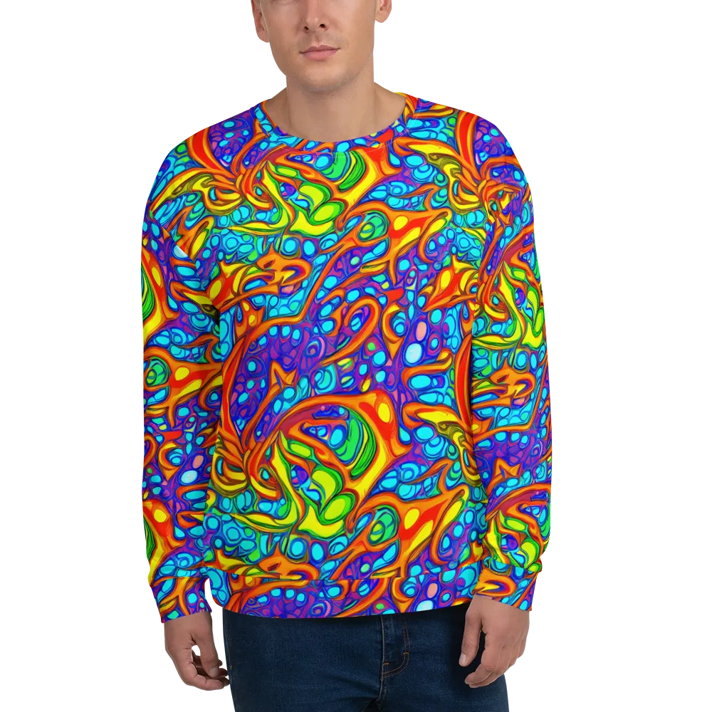 Kaleido Riptide on Sweatshirt — Front