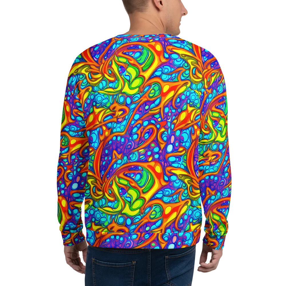Kaleido Riptide on Sweatshirt — Back