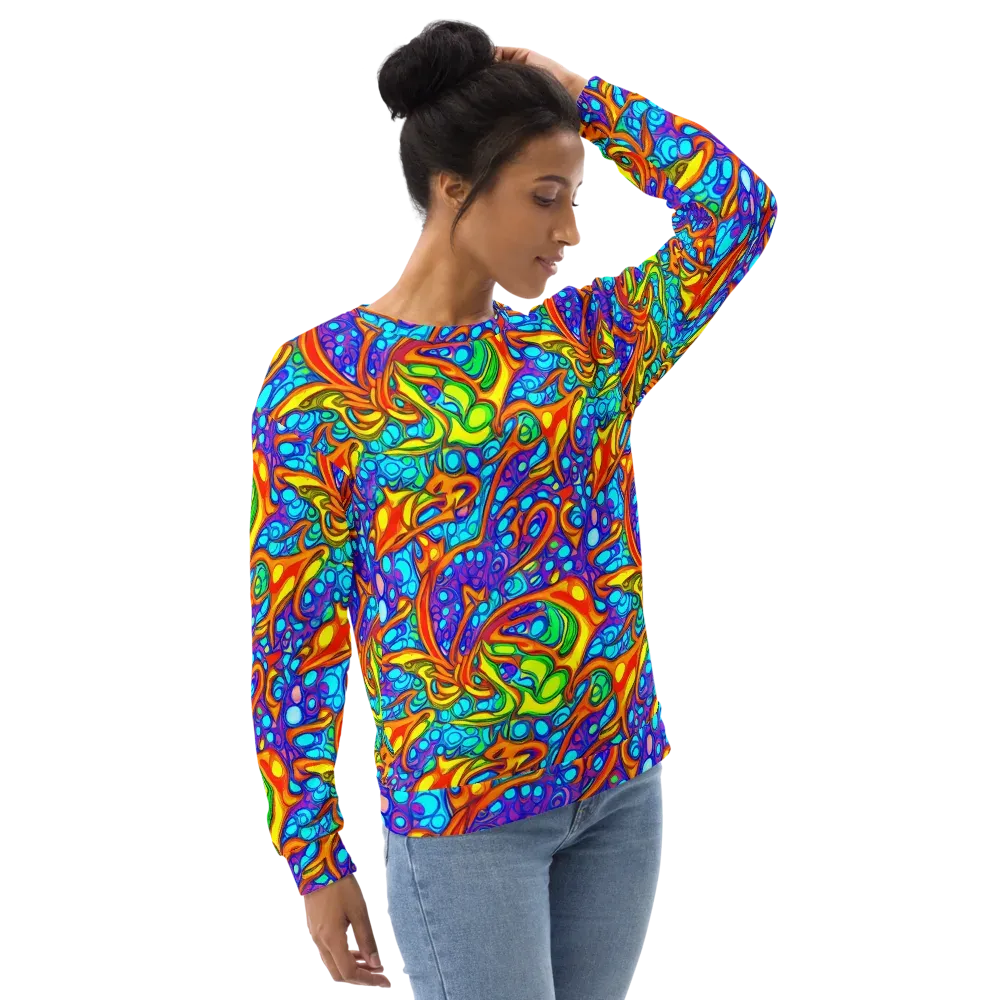 Kaleido Riptide on Sweatshirt — Right Front