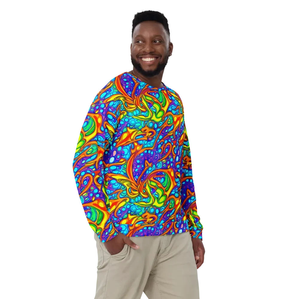 Kaleido Riptide on Sweatshirt — Front
