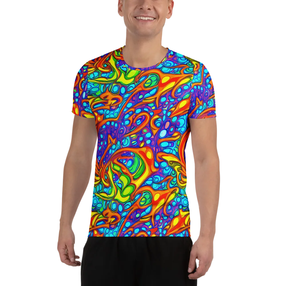 Kaleido Riptide on Men's Athletic T-Shirt — Front