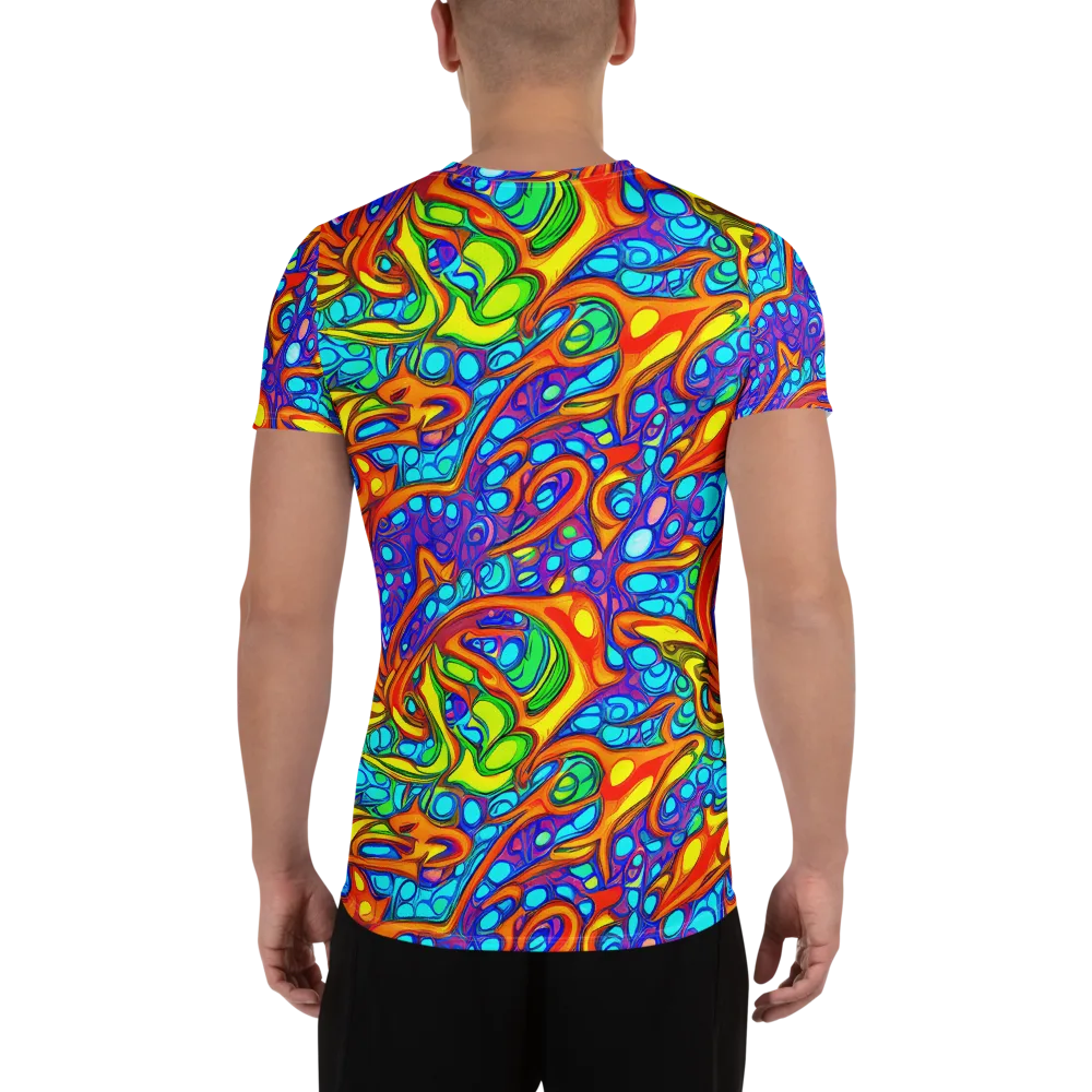 Kaleido Riptide on Men's Athletic T-Shirt — Back