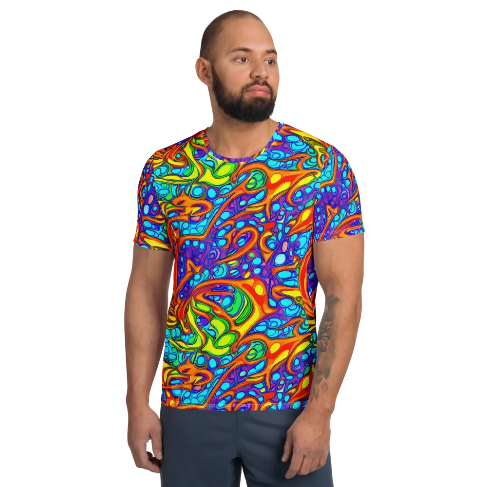 Kaleido Riptide on Men's Athletic T-Shirt — Front