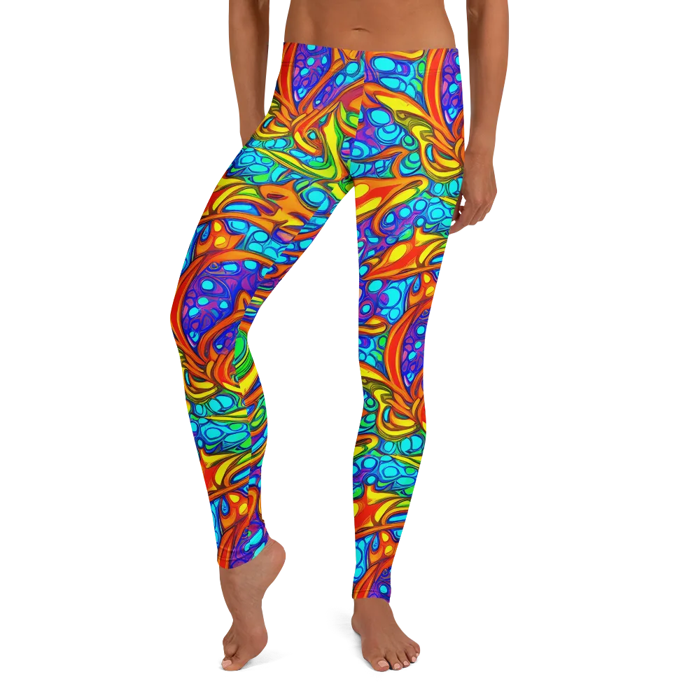 Kaleido Riptide on Leggings — Front