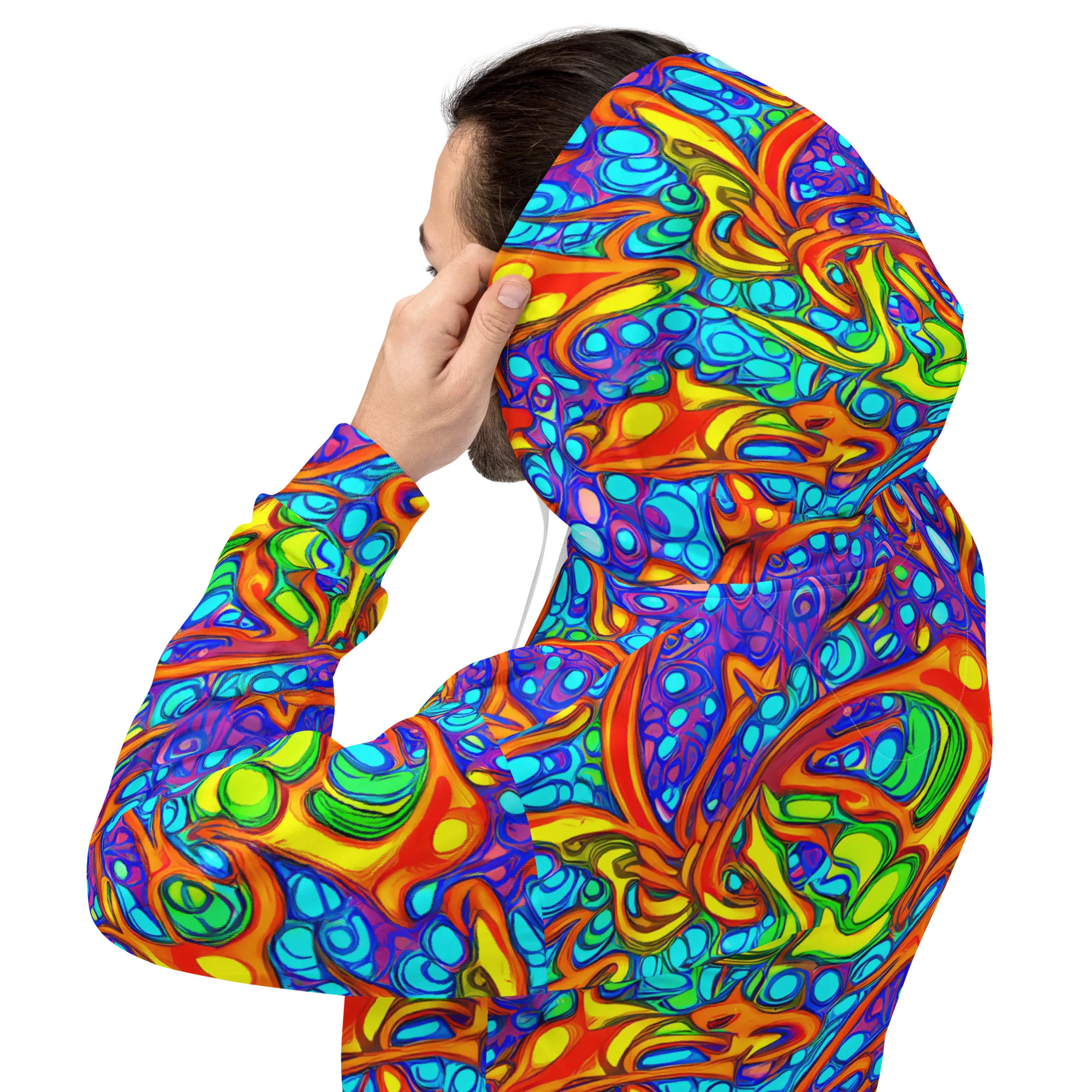Kaleido Riptide on Hoodie — Back