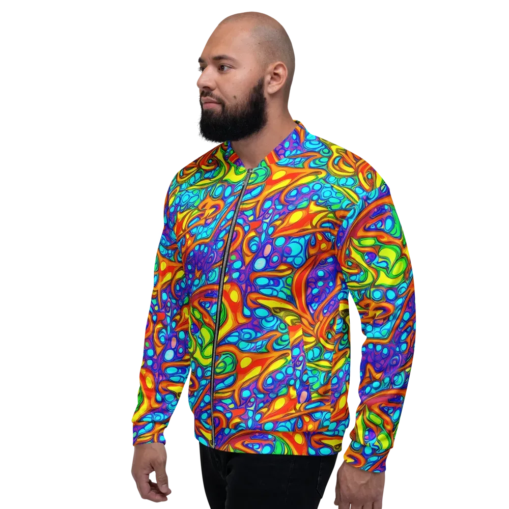 Kaleido Riptide on Bomber Jacket — Left