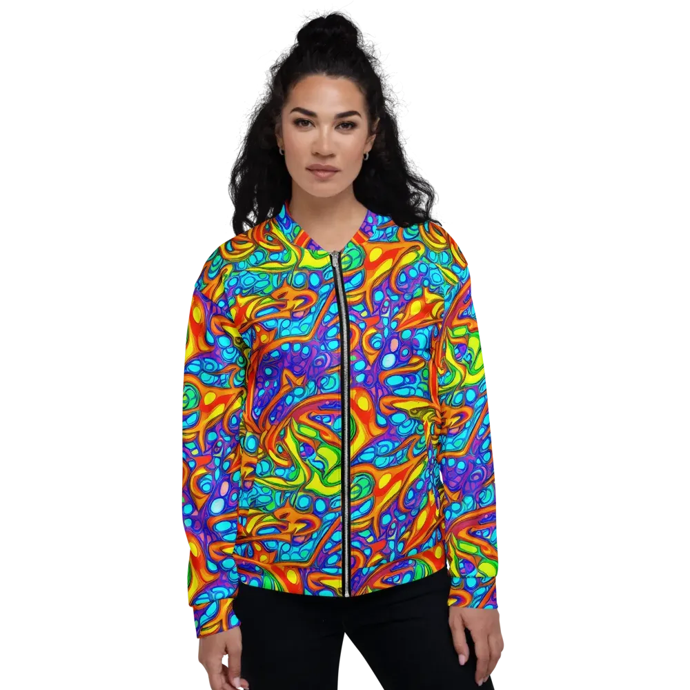 Kaleido Riptide on Bomber Jacket — Front
