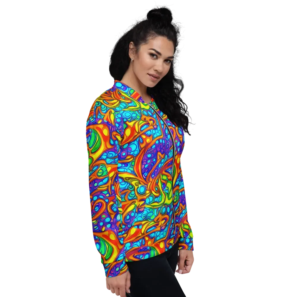 Kaleido Riptide on Bomber Jacket — Right