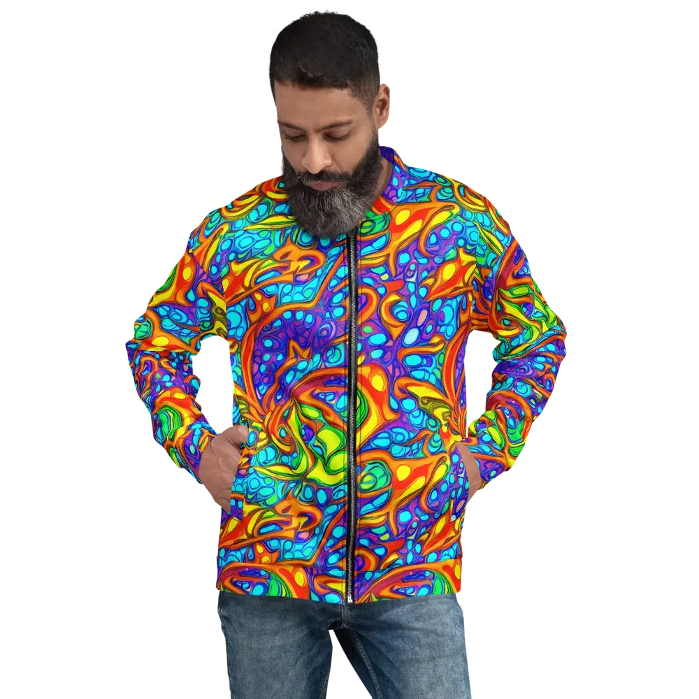 Kaleido Riptide on Bomber Jacket — Front
