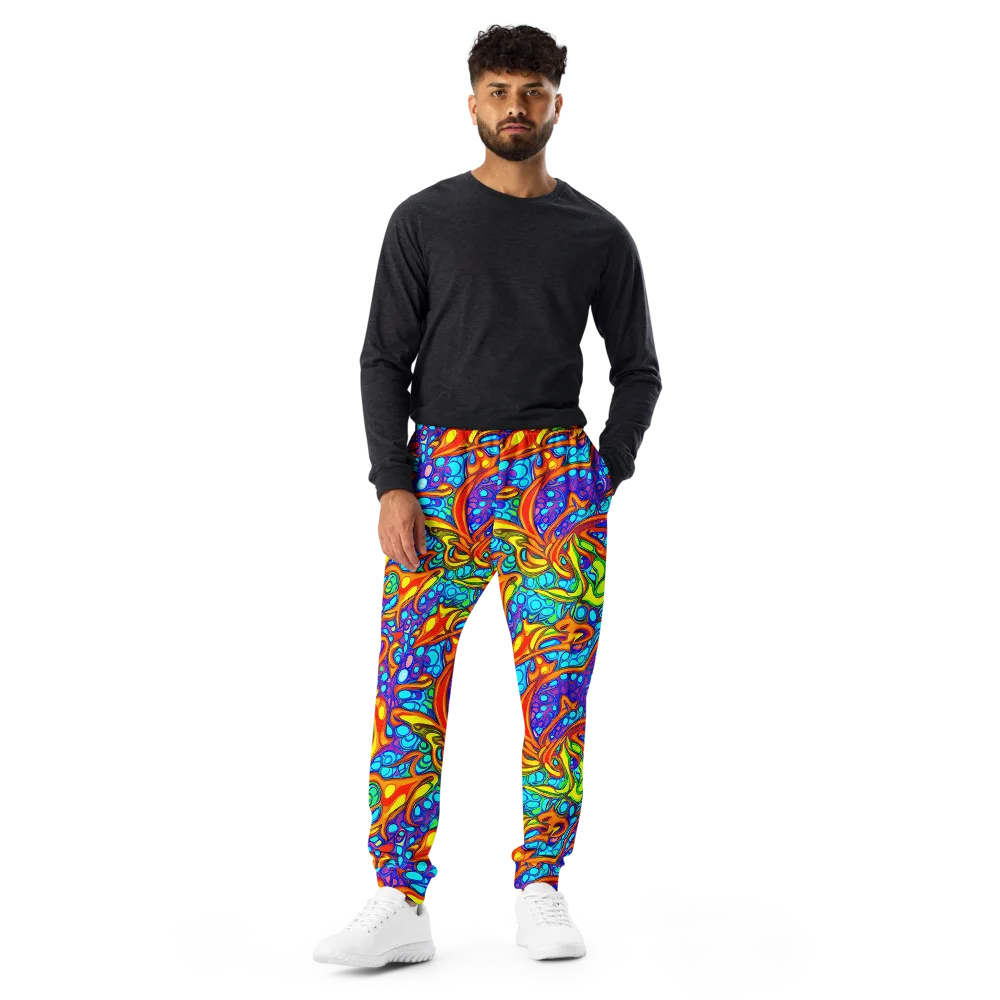 Kaleido Riptide on Men's Joggers — Front