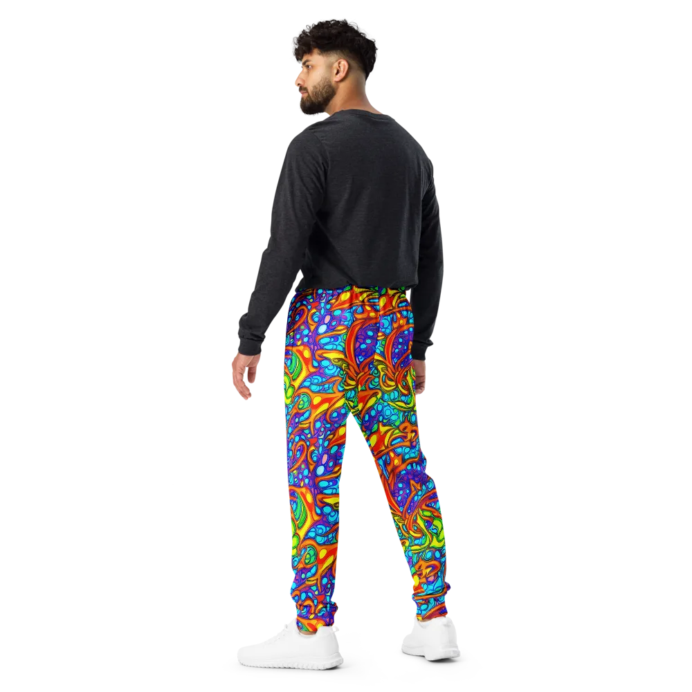 Kaleido Riptide on Men's Joggers — Back