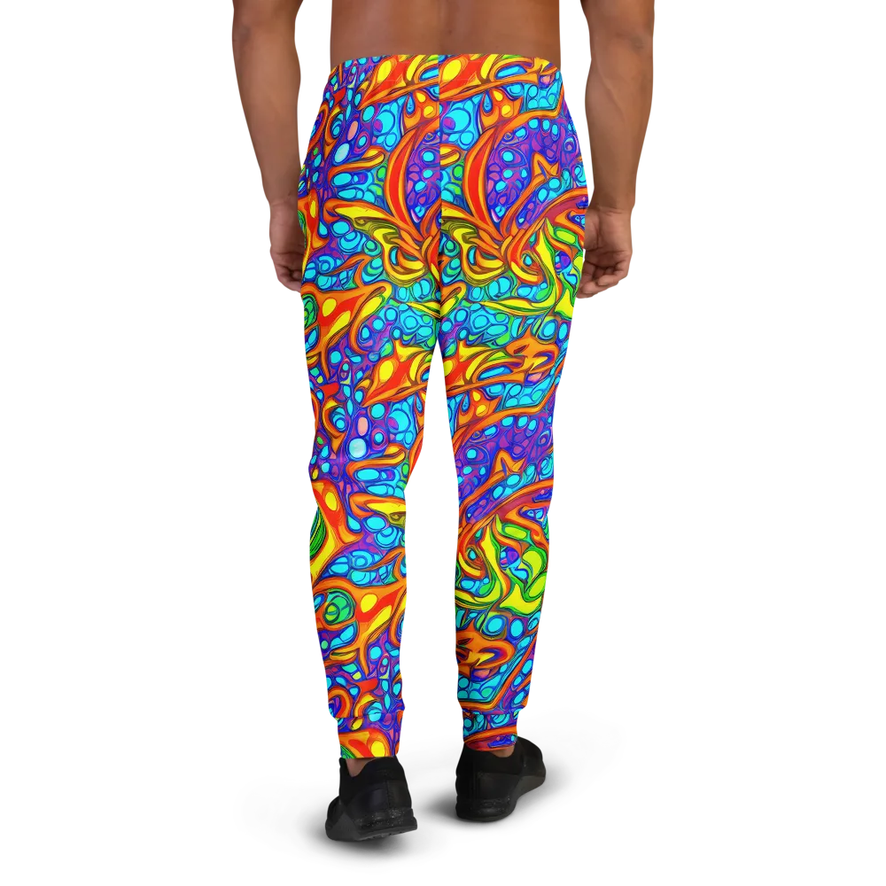 Kaleido Riptide on Men's Joggers — Back