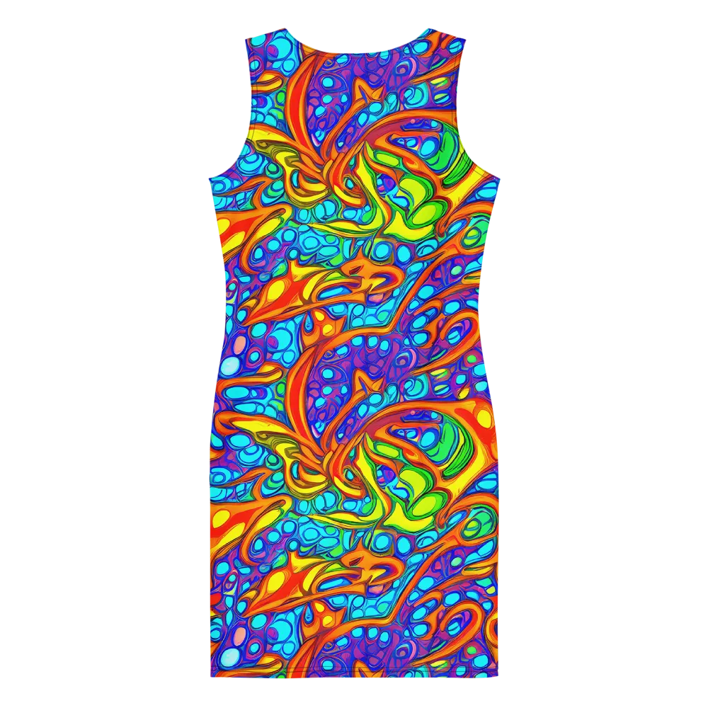 Kaleido Riptide on Bodycon Dress — Back