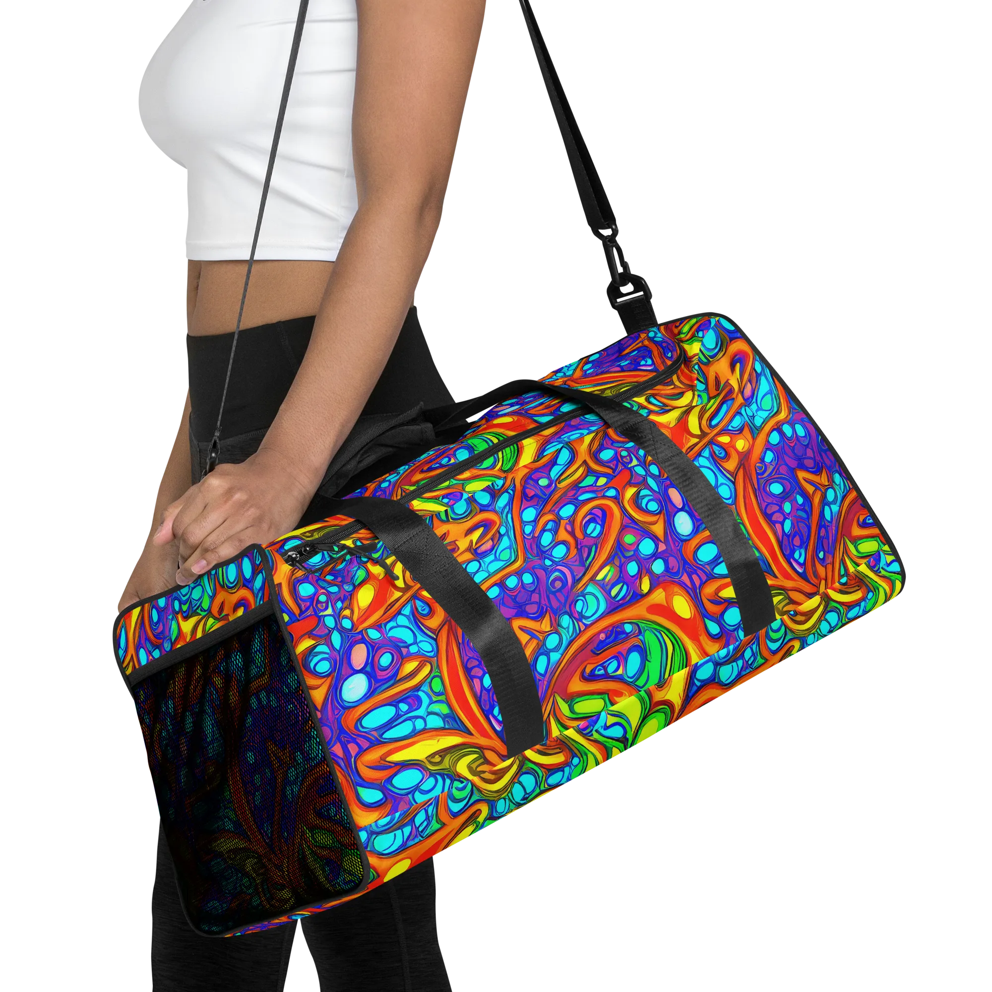 Kaleido Riptide on Duffle Bag — Front
