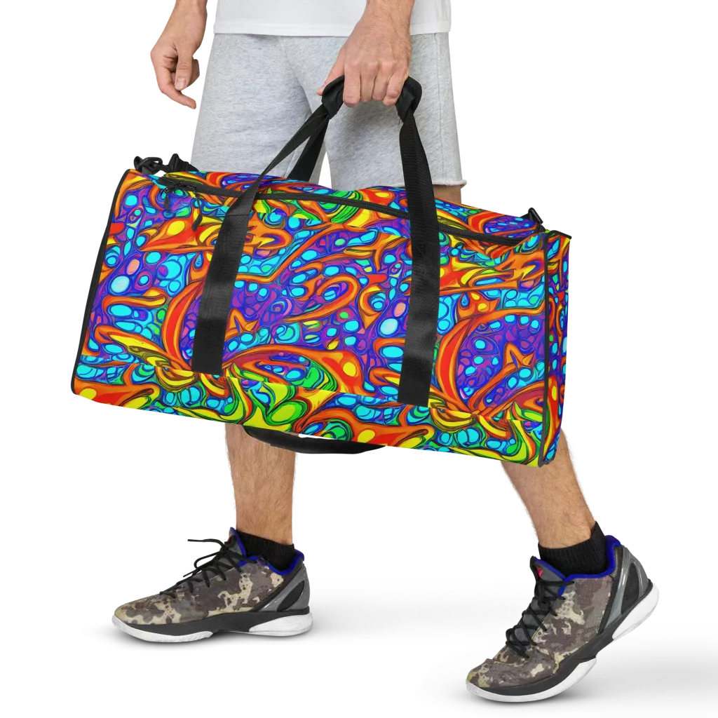 Kaleido Riptide on Duffle Bag — Front