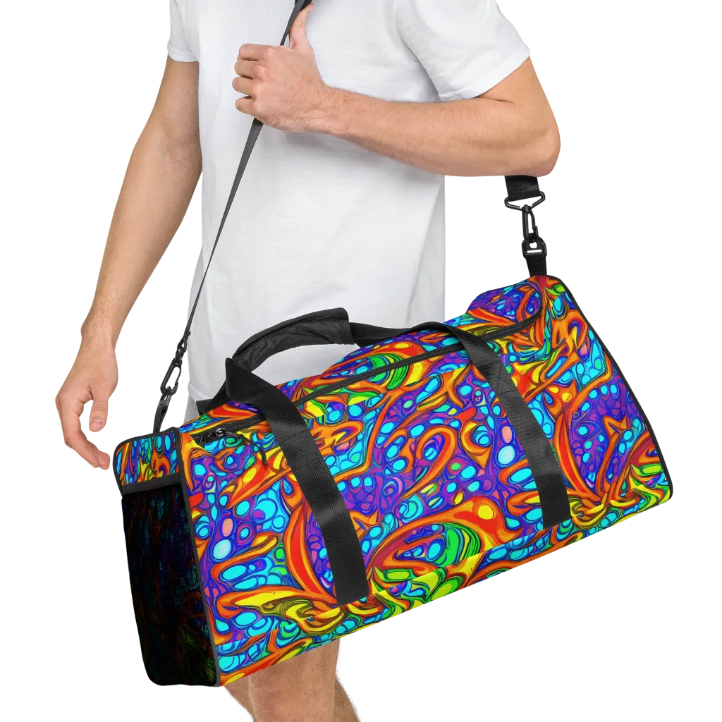 Kaleido Riptide on Duffle Bag — Right Front