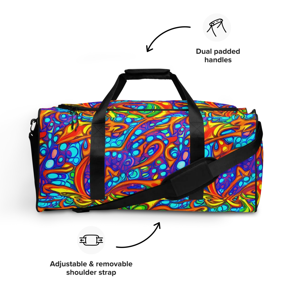 Kaleido Riptide on Duffle Bag — Front