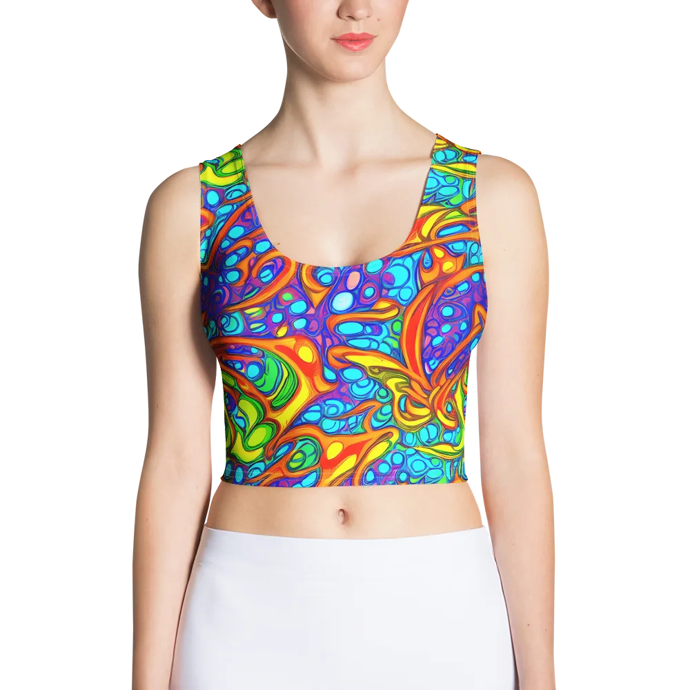 Kaleido Riptide on Crop Top — Front