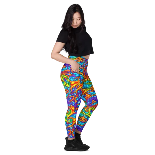 Kaleido Riptide on a Leggings with Pockets