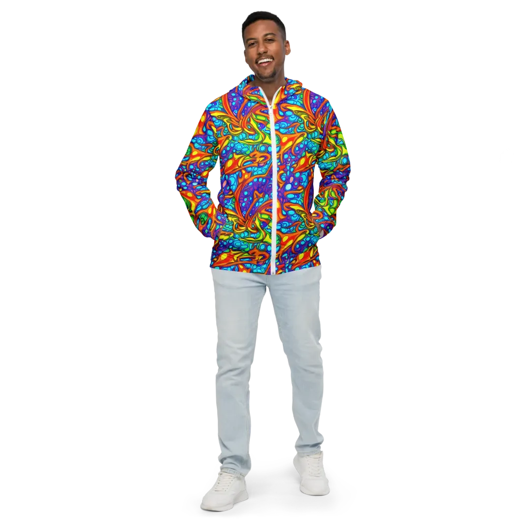 Kaleido Riptide on Men's Windbreaker — Front