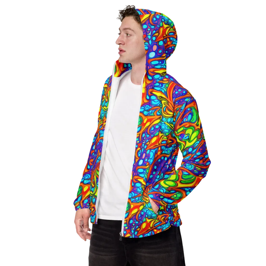 Kaleido Riptide on Men's Windbreaker — Left Front
