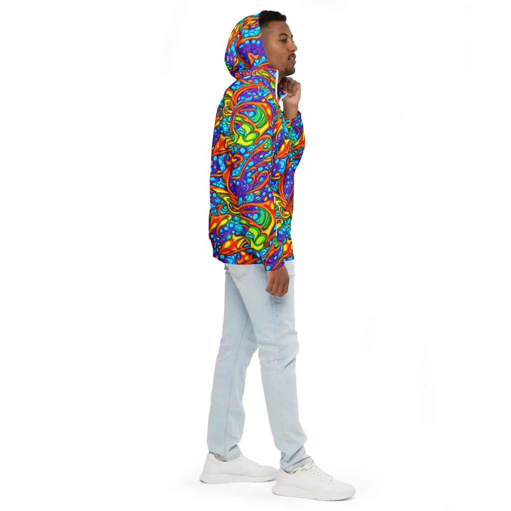 Kaleido Riptide on Men's Windbreaker — Right