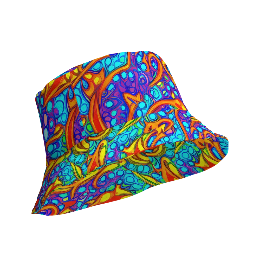 Kaleido Riptide on Reversible Bucket Hat — Product details Outside