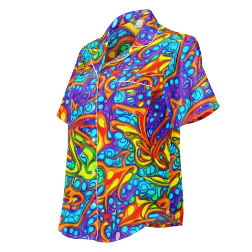 Kaleido Riptide on a Women's Short Sleeve Pajama Top