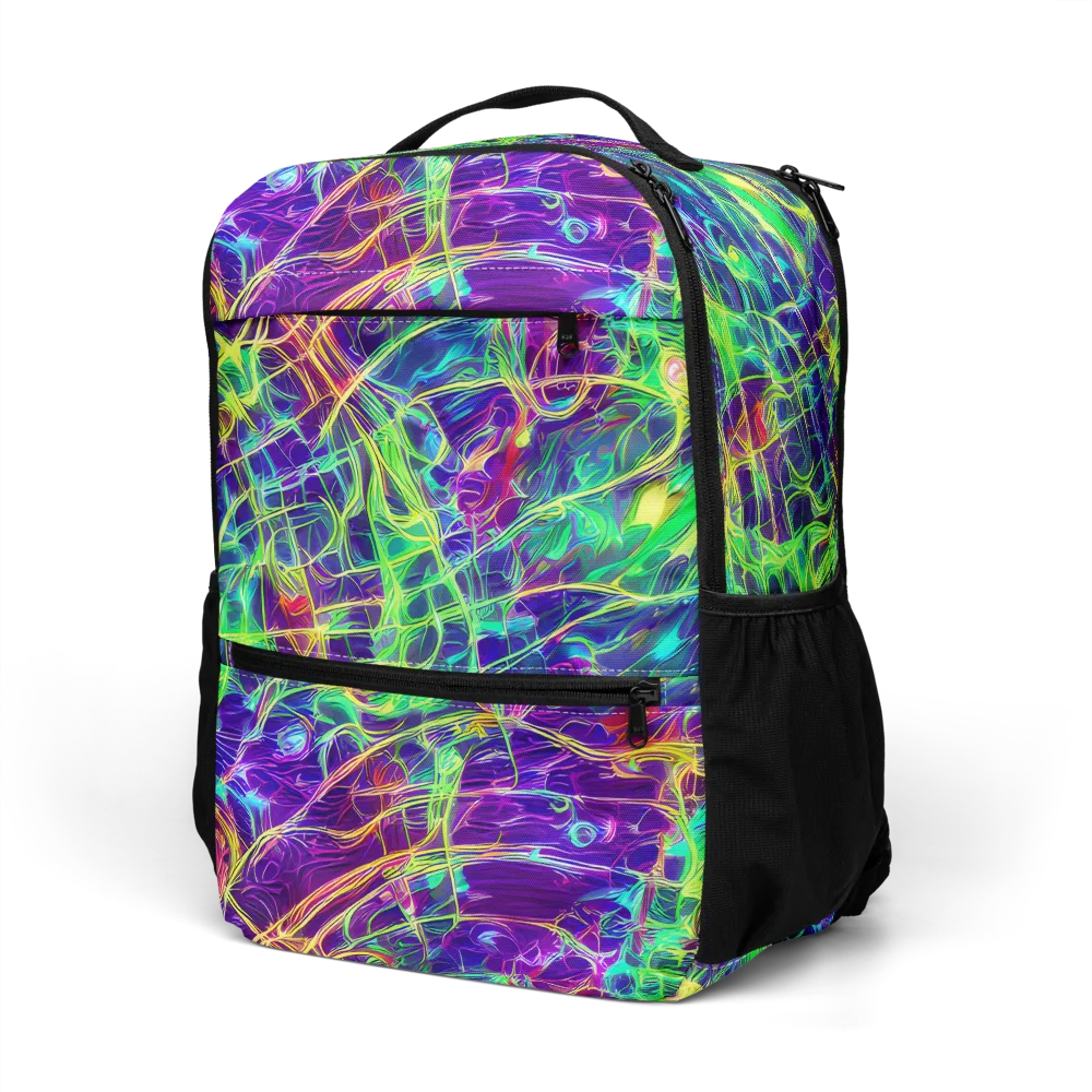 Fluorescent Vines on Utility Backpack — Left Front