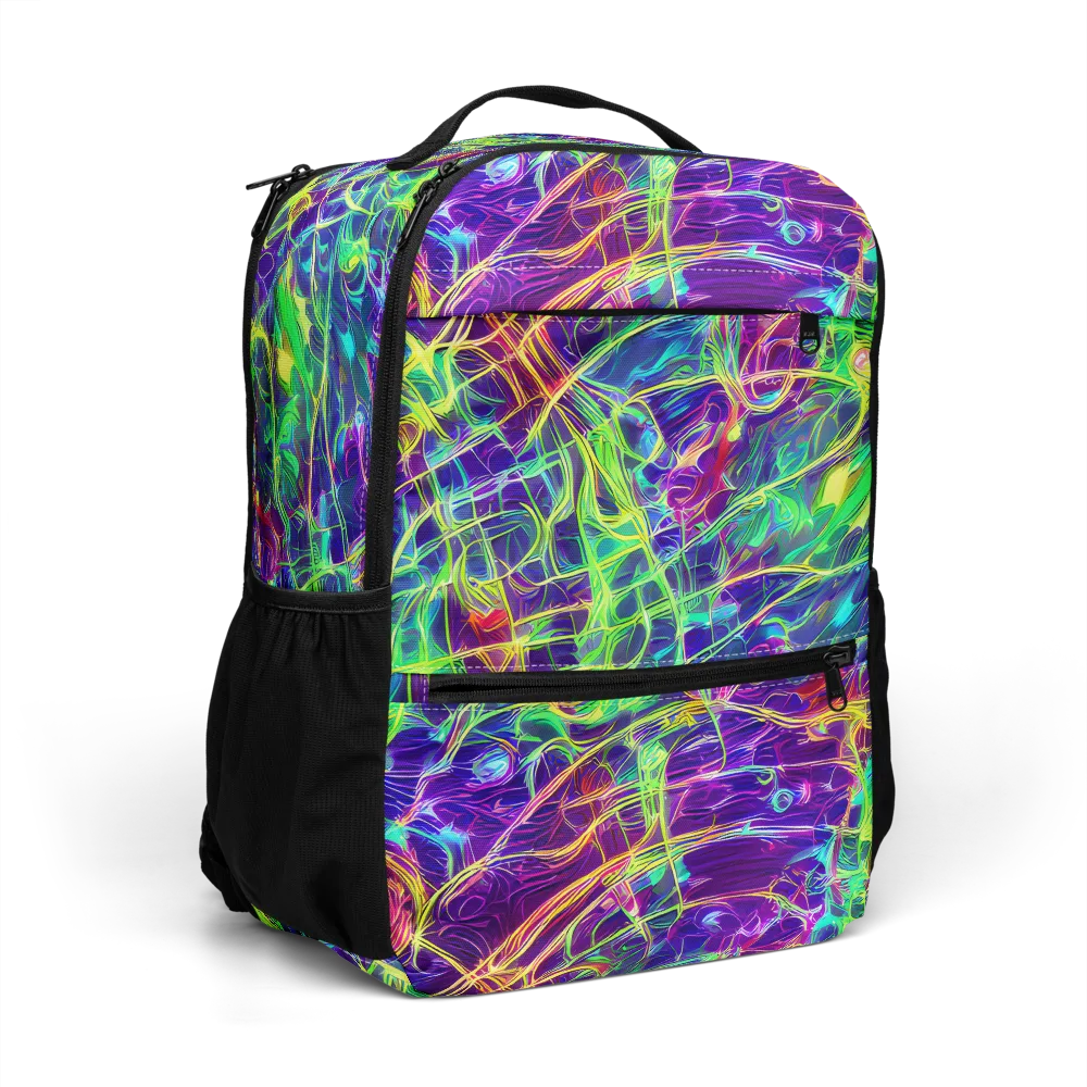 Fluorescent Vines on Utility Backpack — Right Front
