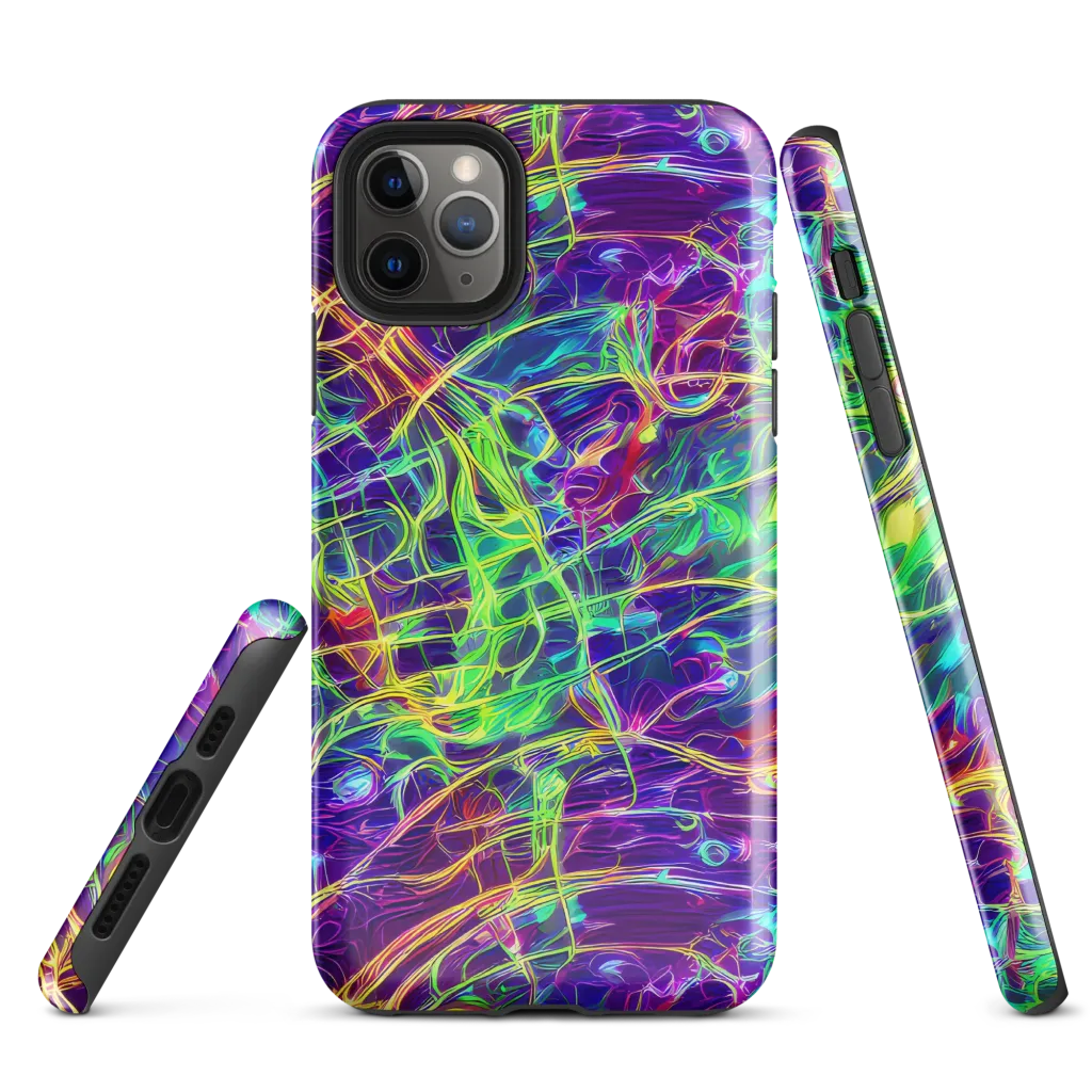 Fluorescent Vines on Tough Case for iPhone® — Front