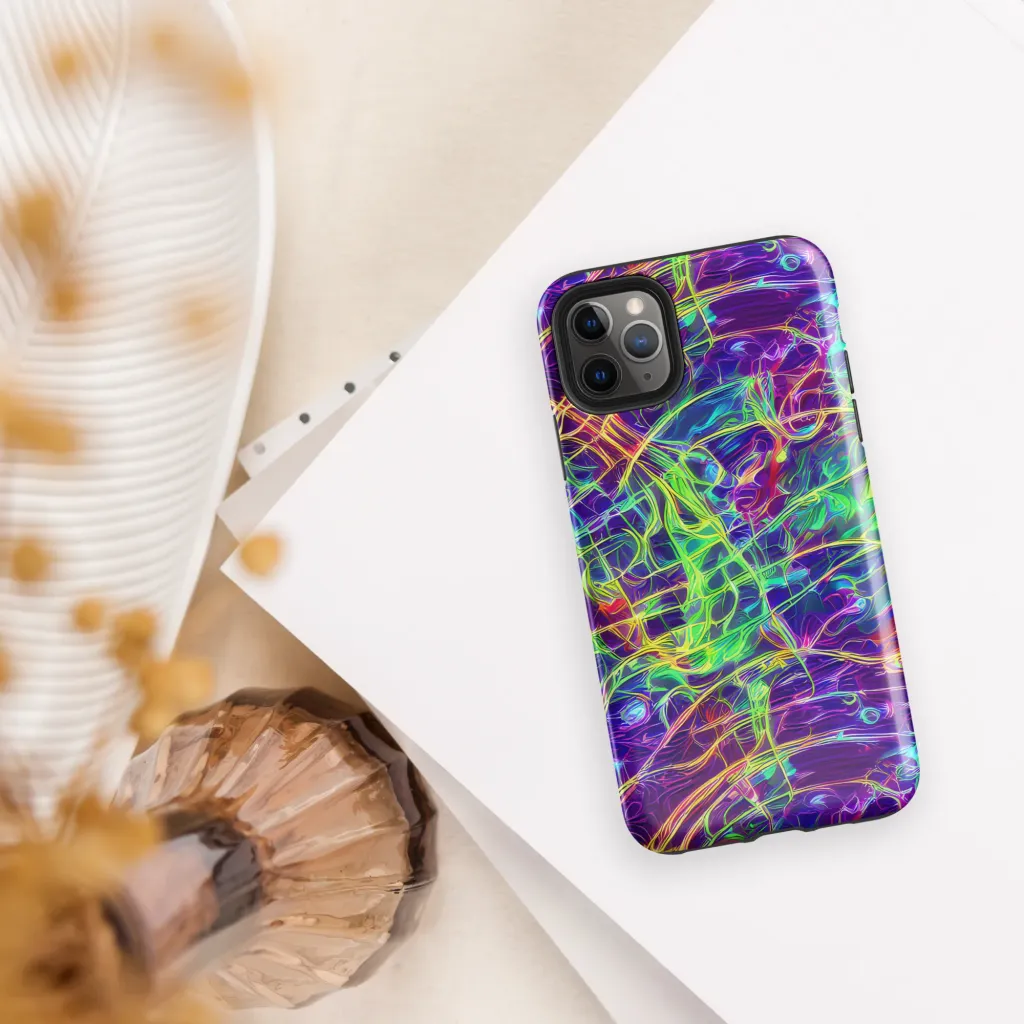 Fluorescent Vines on Tough Case for iPhone® — Front