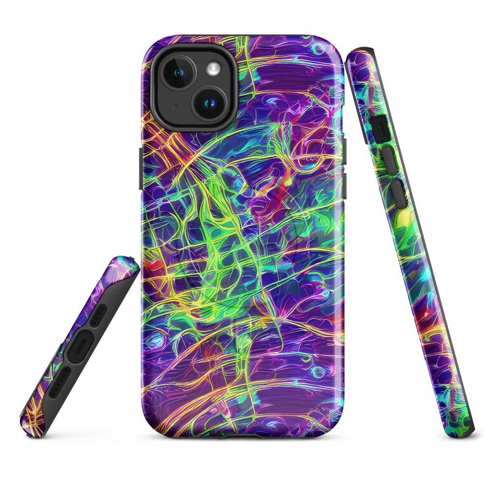 Fluorescent Vines on MagSafe Tough Case for iPhone® — Front