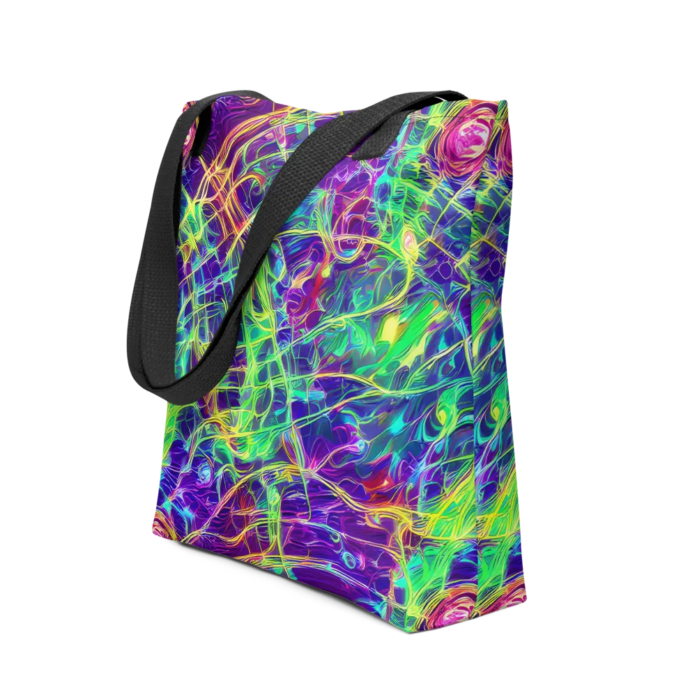 Fluorescent Vines on Tote Bag — Front