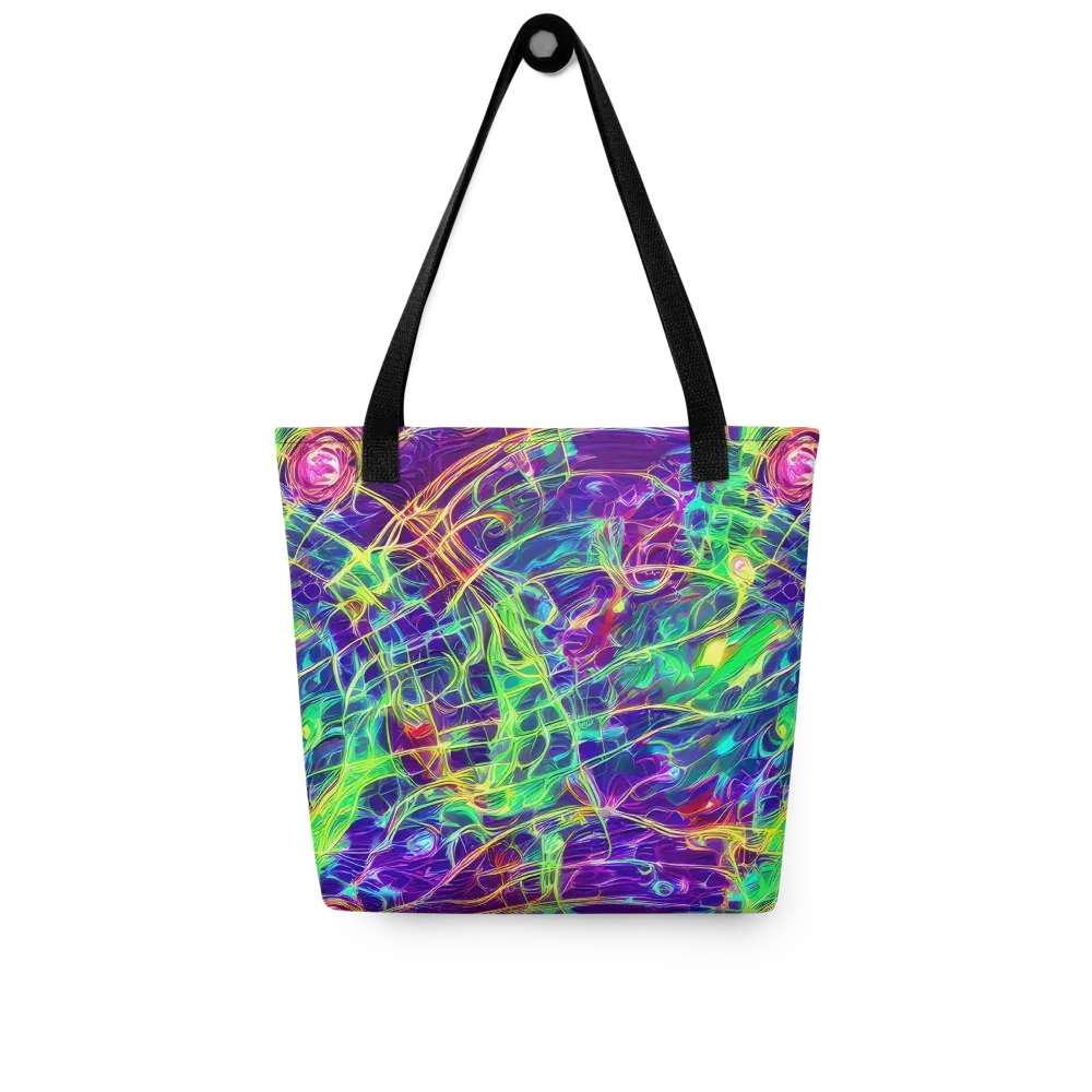 Fluorescent Vines on Tote Bag — Front