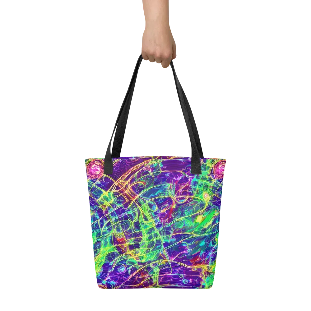 Fluorescent Vines on Tote Bag — Front