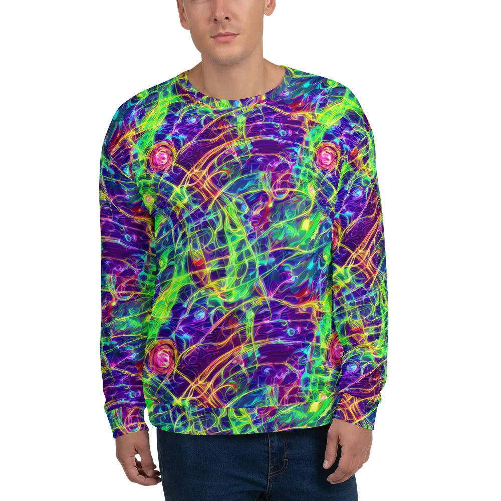 Fluorescent Vines on Sweatshirt — Front