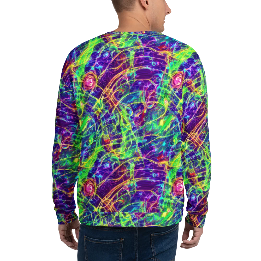 Fluorescent Vines on Sweatshirt — Back